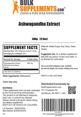 BulkSupplements Ashwagandha powder sealed for freshness and purity