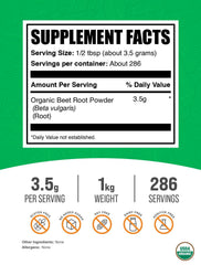 BulkSupplements Beet Root Powder scoop for convenient daily serving