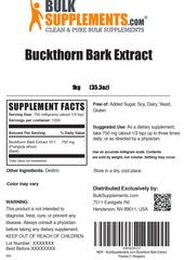 BulkSupplements Buckthorn Bark Extract third-party testing badge