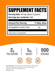 Scoop of BulkSupplements CLA powder for precise daily dosing