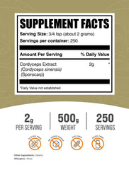Cordyceps powder scoop featured for easy smoothie integration