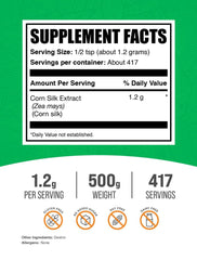 BulkSupplements corn silk extract powder scoop showing easy serving.