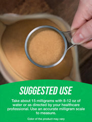Huperzine A powder label highlights gluten-free claim