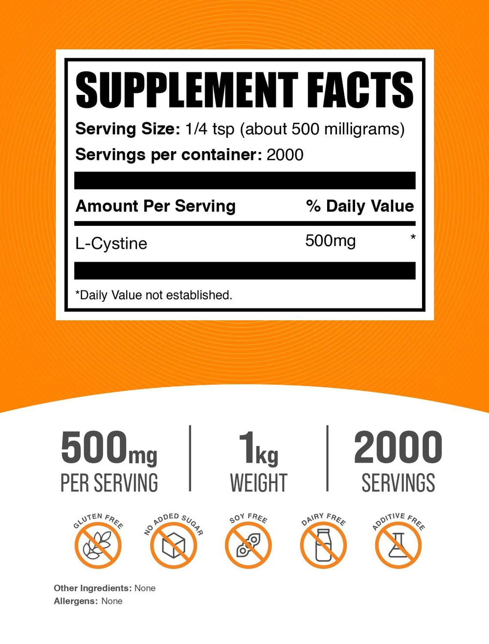 BulkSupplements L-Cystine powder poured into liquid, easy integration into smoothies.