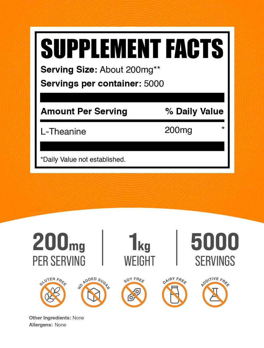 BulkSupplements L-Theanine powder being poured into glass, easy to mix with beverages.