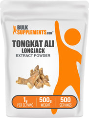 BulkSupplements Longjack Extract powder bottle for daily wellness support.