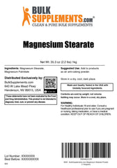 BulkSupplements Magnesium Stearate powder supports consistent flow in production