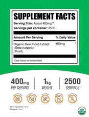 BulkSupplements beet root powder scoop with bottle shows rich red hue for daily use