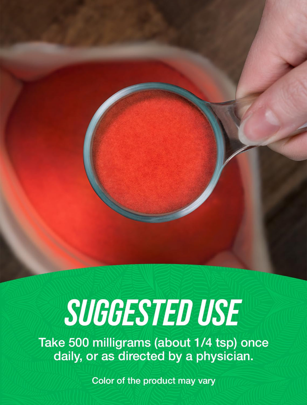 BulkSupplements Organic Raspberry Extract Powder being poured into a glass