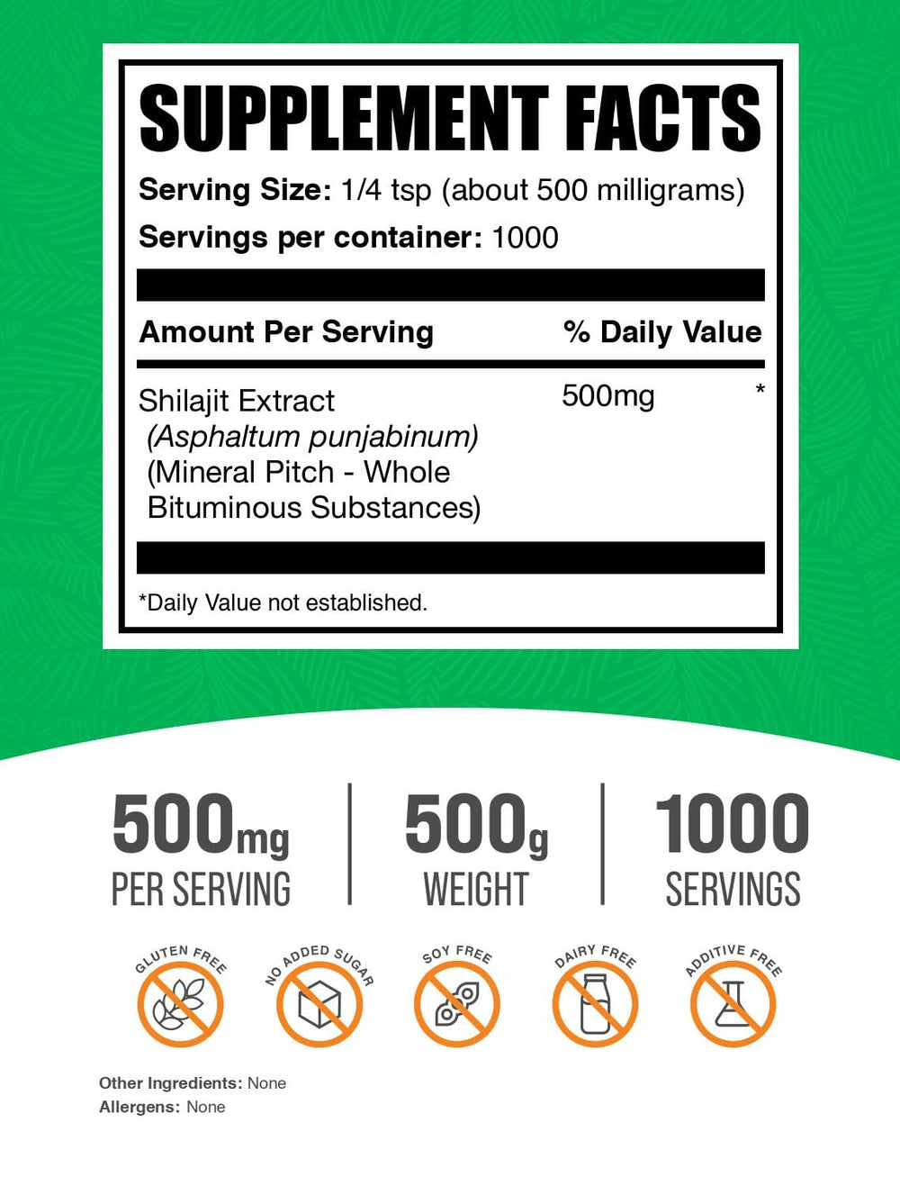 BulkSupplements Shilajit Extract Powder scoop aids precise daily dosing.