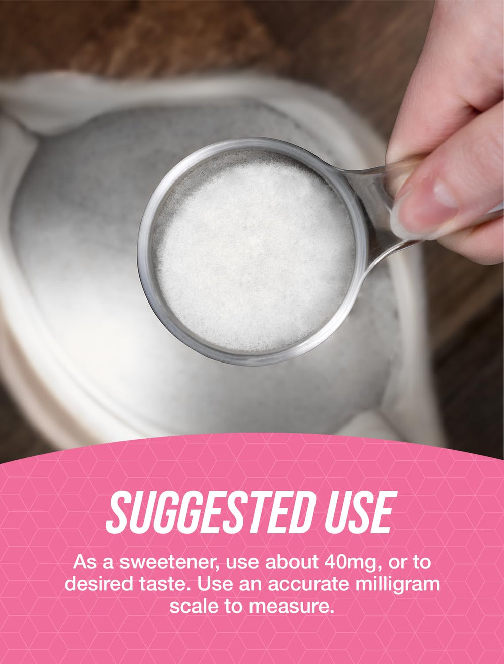 BulkSupplements Stevia Extract Powder in tea for gentle sweetness.