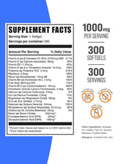 Closeup of BulkSupplements Women’s Multivitamin capsules for convenient daily nutrition