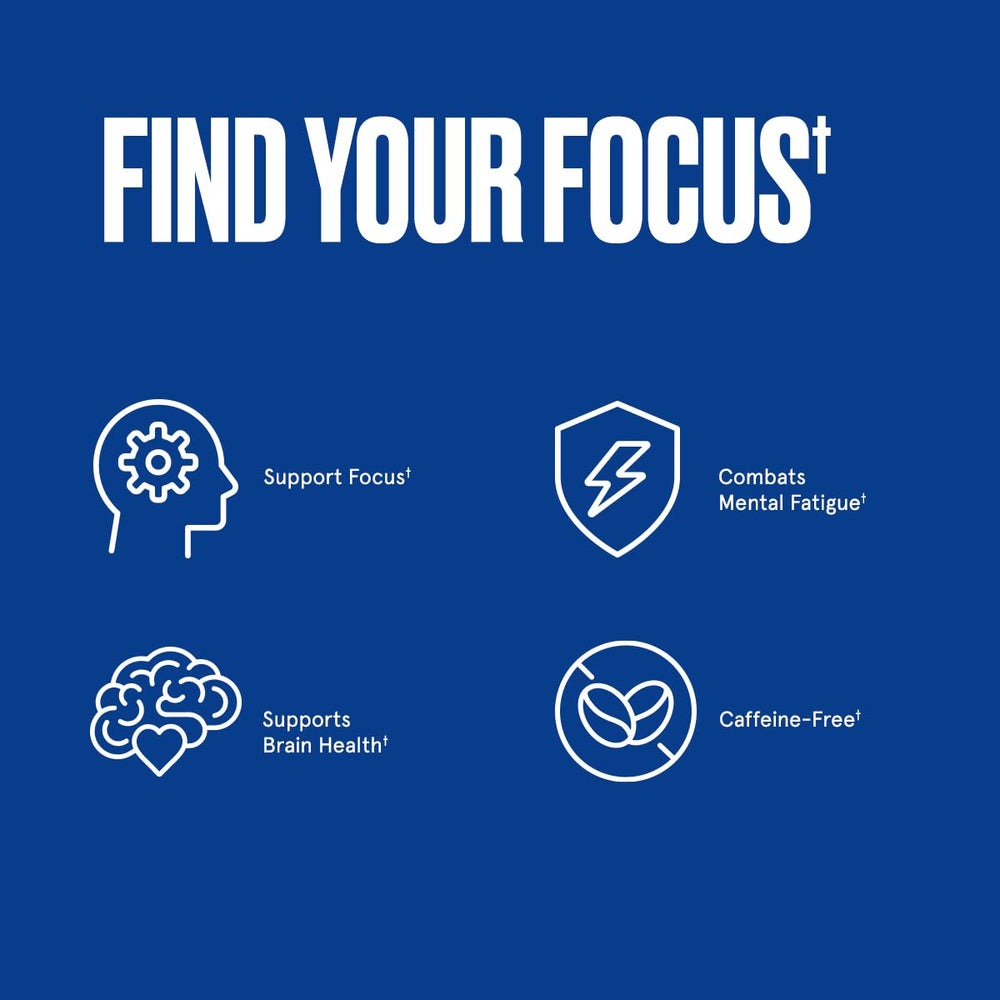 Bulletproof Clarity + Focus capsules arranged for daily focus and alertness.