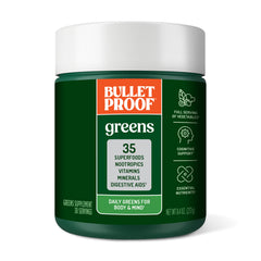 Bulletproof Greens jar front view for daily greens support