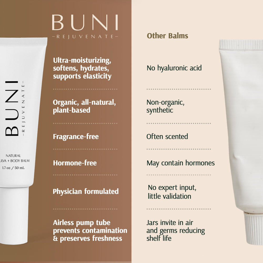 BUNI Balance Your Beautiful after-swim care supports rehydration and comfort.