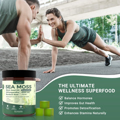 Buporai Sea Moss Gummies non-GMO, gluten-free and dairy-free with no artificial colors