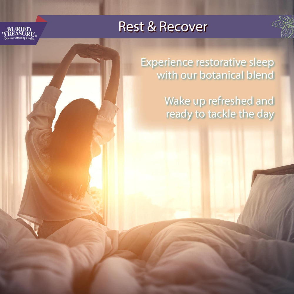 Buried Treasure ACF Extra Strength PM bottle on shelf for nighttime immune support routine.