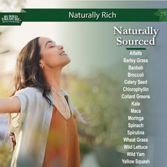 Buried Treasure Green20 Fusion vegan, gluten-free formula displayed for clean plant-based wellness.