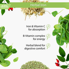Buried Treasure Herbal Iron being poured into glass for easy dosing.
