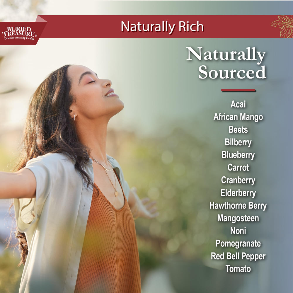 Buried Treasure Red20 Fusion energy-boost vibe for active mornings.