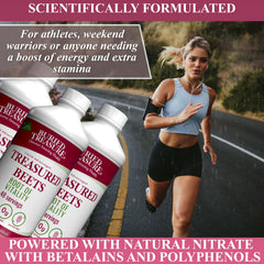 Buried Treasure Treasured Beets glass juice suggests convenient pre-workout use
