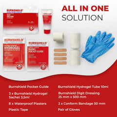Burnshield sterile burn dressings pack for safe, protective care