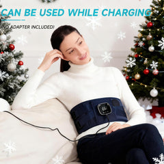 Burrki cordless heating pad battery-compartment highlights cordless convenience for outdoor relief.
