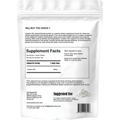 Pouring BUY THE CRAVE Creatine HCL powder into a glass during a workout