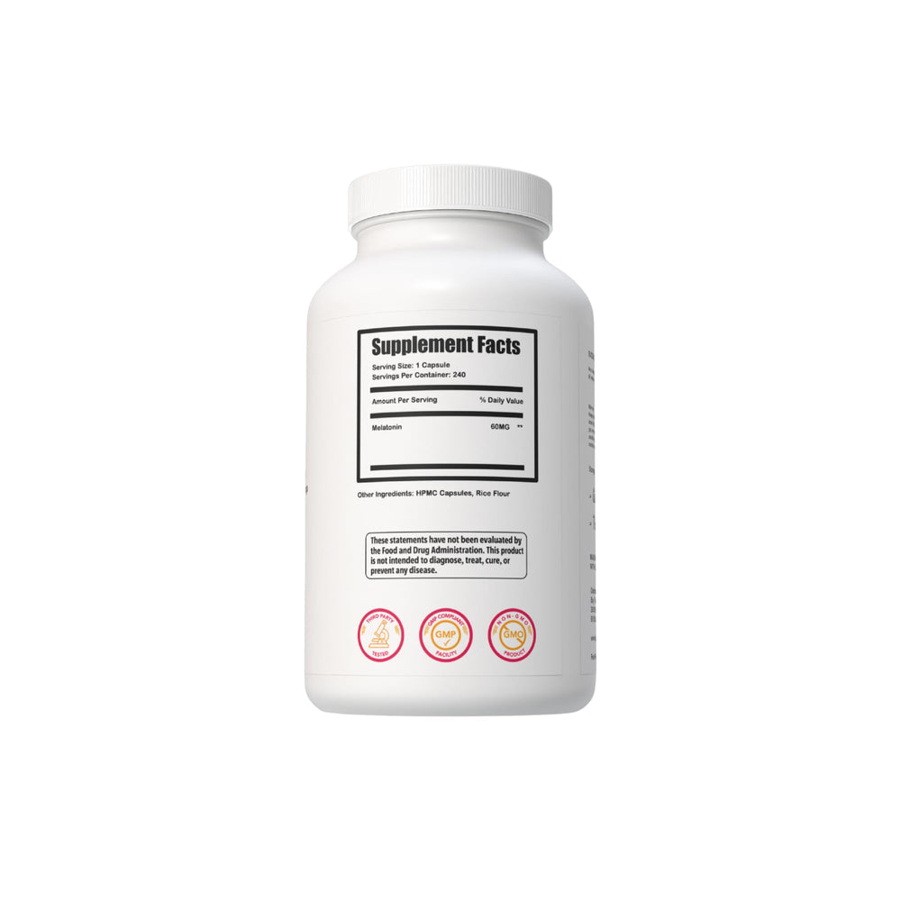 Buy The Crave Melatonin 60mg capsules offer high-dose sleep support.