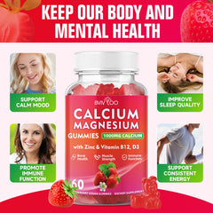 BVIVLOO packshot shows 120-count vegan gummies in a strawberry flavor.