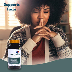 BY CARIOLA Neural-L label highlights Ashwagandha and adaptogens.