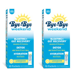 Bye-Bye Weekend detox drink mix lemonade packet for quick refreshment.