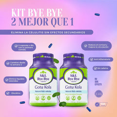 Bye Bye Gotu Kola bottle pouring shot for easy daily use