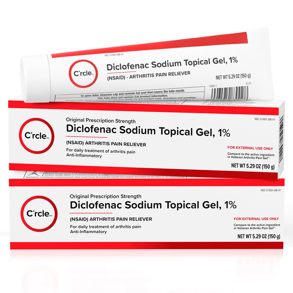 C'rcle Diclofenac gel 1% 150g tube for targeted joint relief