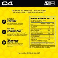 C4 Original Fruit Punch powder dissolving in a shaker for endurance and focus.