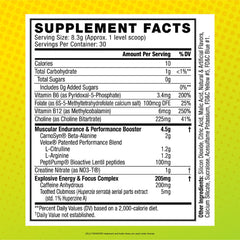 Close-up of C4 Original Green Apple label highlighting flavor and ingredients.