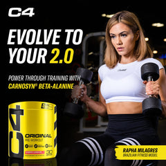 C4 Original pre-workout cherry limeade glass with ready-to-mix liquid