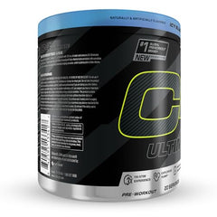 C4 Ultimate ICY Blue Razz serving scoop ready for workouts.