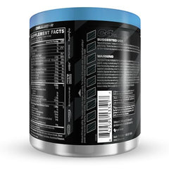 C4 Ultimate ICY Blue Razz tub label shows Tri-Stim blend.