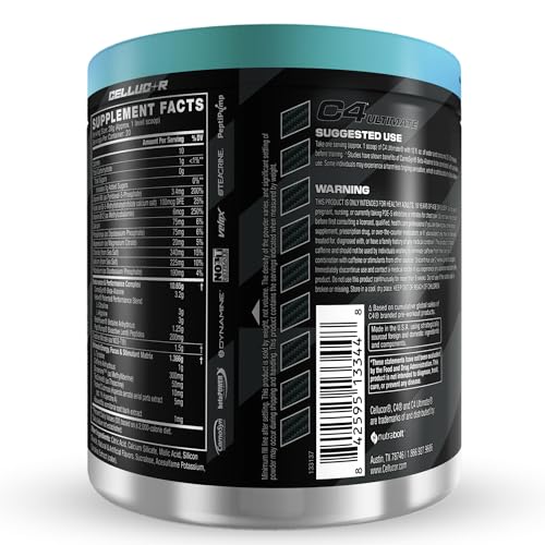 C4 Ultimate shaker ready with mixed pre-workout drink