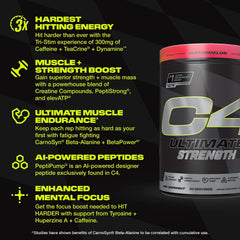 C4 Ultimate Strength serving scoop shown for precise dosing