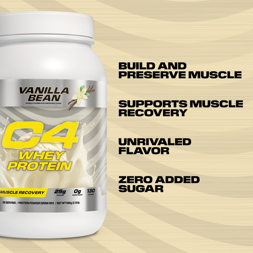 C4 Whey Protein macro-friendly shake in a shaker bottle