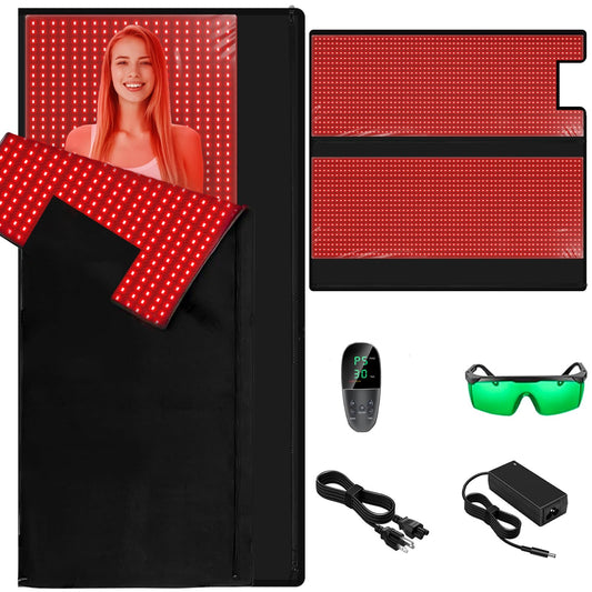 cabpay red light therapy blanket face — full-body coverage for facial comfort and skin vitality.
