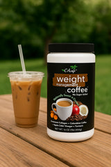 CAcafe Termic iced latte with milk in a glass.