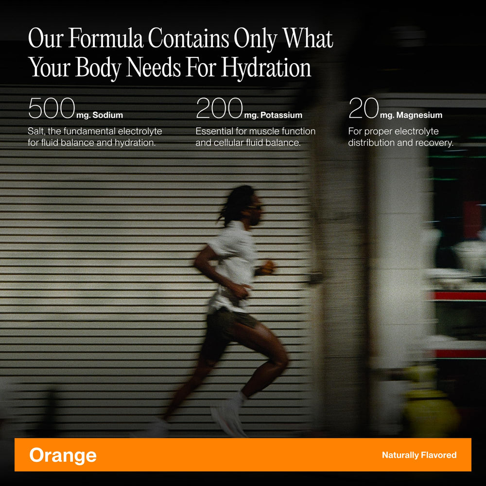 Athlete using Cadence Core Orange during training to support endurance.