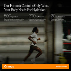 Athlete using Cadence Core Orange during training to support endurance.