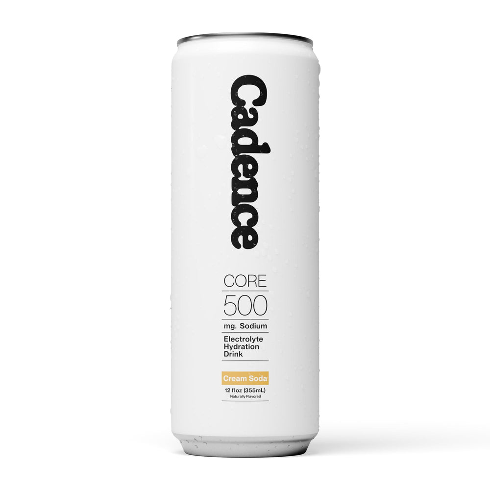 Cadence Cream Soda bottle closed, zero sugar hydration for daily workouts.