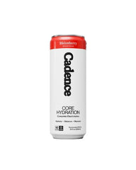 Cadence Melonberry electrolyte drink can front view for refreshing hydration.