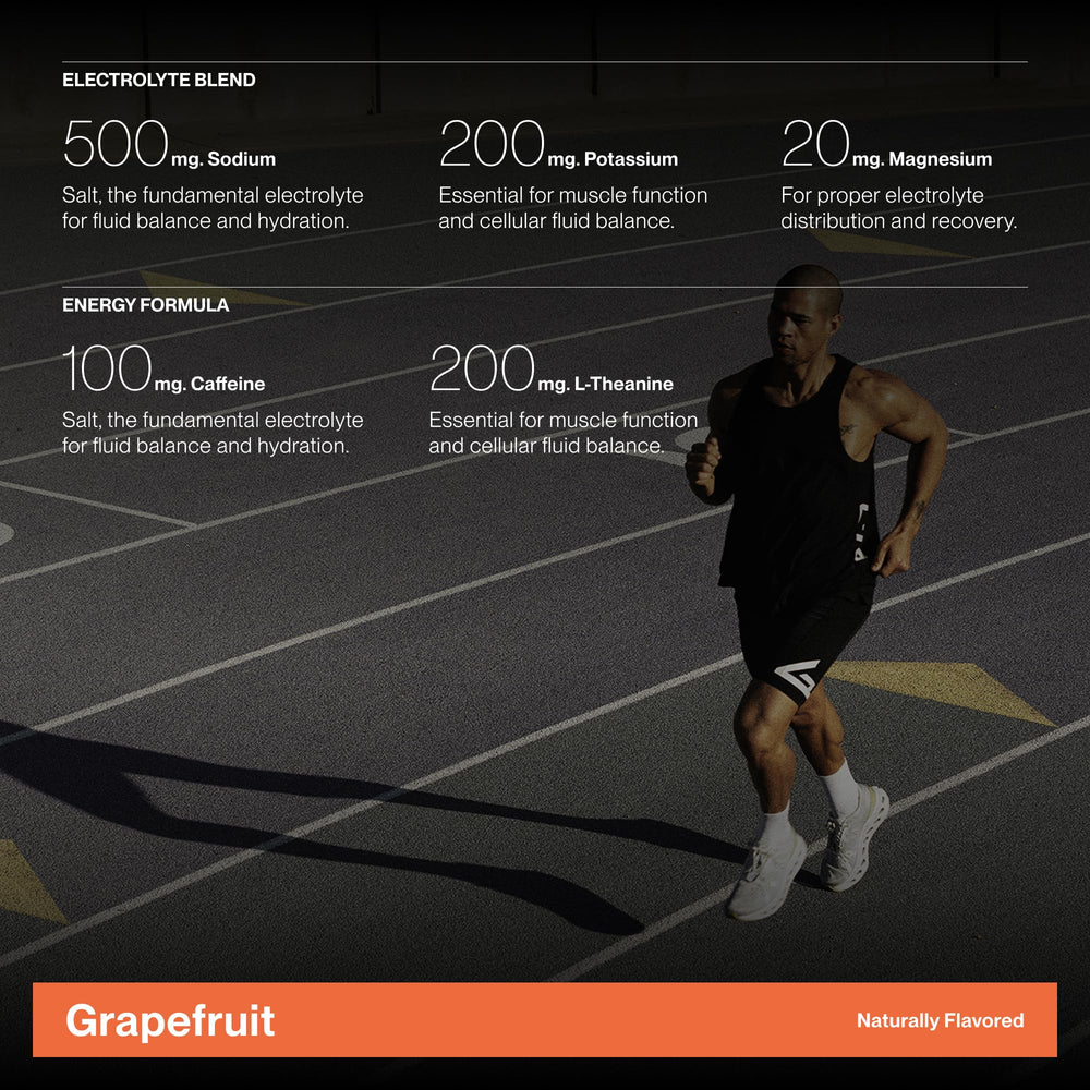 Cadence Race Energy Grapefruit used by athletes for sustained energy during training.