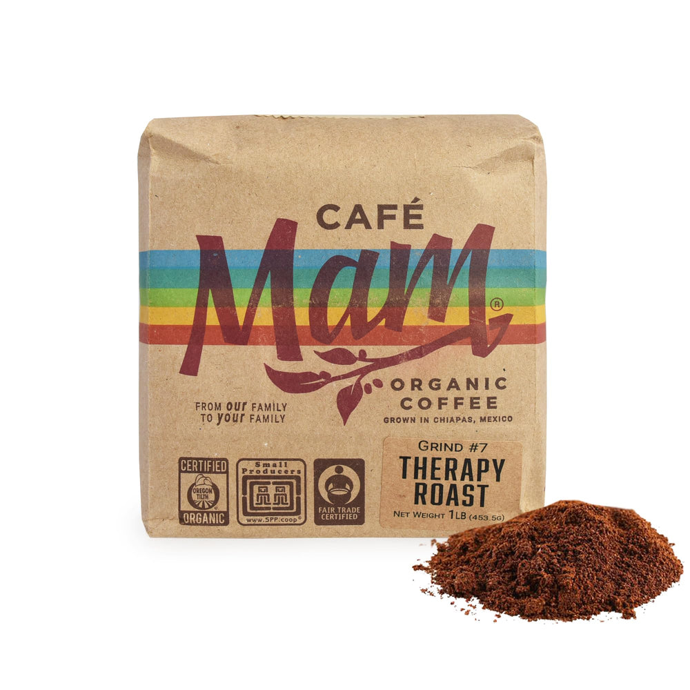 Cafe Mam therapy enema coffee packshot highlighting organic blend and freshness for detox routines.